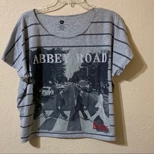 The Beatles Plus Size XXL Women’s Crop Shirt